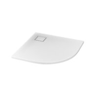 Sprchová vanička Cersanit Tako Slim 90x90x4 čtvrtkruhová R55 bílá sifon set B185, S932-120