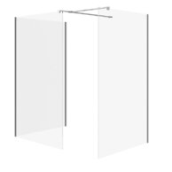 Sprchový kout Cersanit Mille 90x90x90x200 walk-in chrom set B810, S601-197