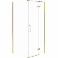 Sprchový kout Cersanit Jota 80x80x195 čiré sklo zlatý pravý, S160-024
