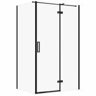Sprchový kout Cersanit Jota 90x120x195 čiré sklo černý pravý, S160-027