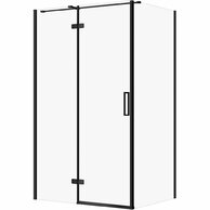 Sprchový kout Cersanit Jota 90x120x195 čiré sklo černý levý, S160-028