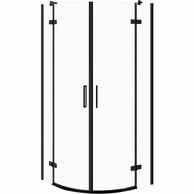 Sprchový kout Cersanit Jota 90x90x195 čiré sklo černý, S160-039