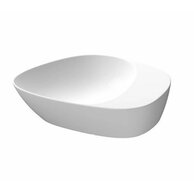 Umyvadlo Cersanit Kontra 48 na desku bílé nepravidelné s odkládacím prostorem, K682-005