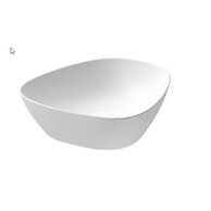 Umyvadlo Cersanit Kontra 38 na desku bílé matné nepravidelné, K682-014