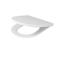 Sedátko Cersanit Werta bílé s poklopem slim duroplast slowcloce, K691-007