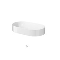 Umyvadlo Cersanit Werta 60 na desku bílé oválné, K691-002