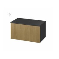 Skříňka Cersanit Werta 80 s deskou antracit, S1005-009