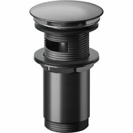 Výpust umyvadlová Cersanit celokovová gun metal 5/4" CLICK‑CLACK automatická univerzální, S951‑705