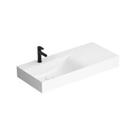 Umyvadlo Cersanit Kontra 100 závěsné bílé s odkládacím prostorem vlevo, K682-047