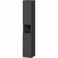 Skříňka Cersanit Larga 20 doplňková otevřená antracitová, S164-039