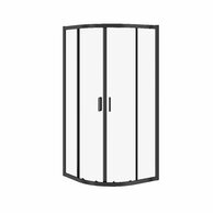 Sprchový kout Cersanit Arteco 80x80x190 čtvrtkruhový, černý, S913-013
