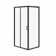 Sprchový kout Cersanit Arteco 100x80x190 posuvný, černý, S913-017