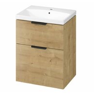 Skříňka Cersanit City 60 s umyvadlem dub set C752, S4004-134