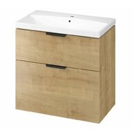 Skříňka Cersanit City 80 s umyvadlem dub set C753, S4004-135