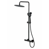 Sprchová souprava Cersanit Zen s termo baterií černá gun metal, S951-783