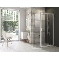 Sprchový kout Ravak Blix BLDP2/BLPS 120x90 rohový, bílá/transparent