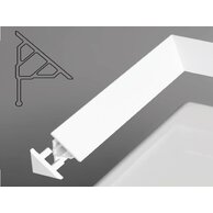 Koncovka krycí lišty Ravak 1,0, bílá, XB430001001