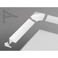 Sada pro krycí lištu Ravak 10, bílá, B460000001