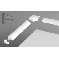 Sada pro krycí lištu Ravak 6, bílá, B440000001