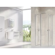 Sprchový kout Ravak Chrome CRV1/CRV2 80x100 rohový, lesk/transparent
