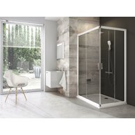 Sprchový kout Ravak Blix BLRV2K/BLRV2K 80x80 rohový, bílá/transparent