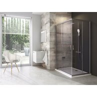 Sprchový kout Ravak Blix BLRV2K/BLRV2K 100x110 rohový, satin/transparent