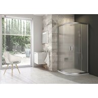 Sprchový kout Ravak Blix BLCP4 90x90 čtyřdílný čtvrtkruhový, satin/grape, 3B270U00ZG