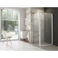 Sprchový kout Ravak Blix BLDP2/BLPS 110x80 rohový, bílá/grape