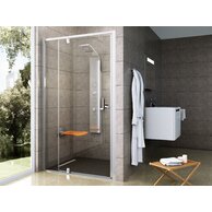 Sprchové dveře Ravak Pivot PDOP2 110 dvoudílné, lesk/transparent, 03GD0C00Z1