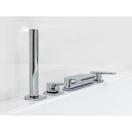 Baterie Ravak Chrome vanová, stojánková Napouštění vodopád 4-otvorová se setem, X070073 Baterie Ravak Chrome vanová, stojánková Napouštění vodopád 4-otvorová se setem, X070073