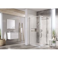 Sprchový kout Ravak Blix Slim BLSRV2 90x90 rohový čtyřdílný, lesk/transparent, X1LM70C00Z1