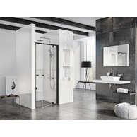 Sprchové dveře Ravak Pivot PDOP1 90 jednodílné, černá/transparent, 03G70300Z1