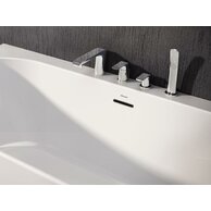 Baterie Ravak Flat vanová, stojánková 4-otvorová, se sprchovým setem, chrom, X070120 Baterie Ravak Flat vanová, stojánková 4-otvorová, se sprchovým setem, chrom, X070120