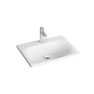 Umyvadlo Ravak Balance 50 nábytkové, s otvorem pro baterii, bez přepadu, bílá, XJX01250000