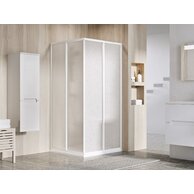 Sprchový kout Ravak Supernova SRV2 75x195 1/2 rohový, bílá/pearl, 14V301O211