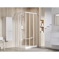 Sprchový kout Ravak Supernova ASRV3 80x198 1/2 rohový, bílá/transparent, 15V401R2Z1