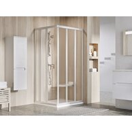 Sprchový kout Ravak Supernova ASRV3 80x198 1/2 rohový, satin/grape, 15V40UR2ZG