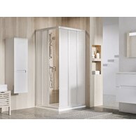Sprchový kout Ravak Supernova ASRV3 90x198 1/2 rohový, satin/pearl, 15V70UR211