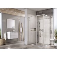 Sprchový kout Ravak Blix Slim BLSRV2K/BLSRV2K 80x90 rohový, lesk/transparent