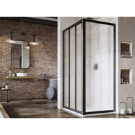 Pevná stěna Ravak Supernova APSS 75 198 jednodílná, černá/transparent, 940303R2Z1