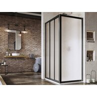 Pevná stěna Ravak Supernova APSS 80 198 jednodílná, černá/grape, 940403R2ZG