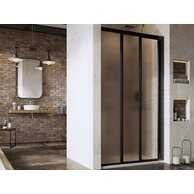 Sprchové dveře Ravak Supernova ASDP3 120x198 třídílné, černá/grape, 00VG03R2ZG