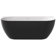 Vana Ravak Freedom Wall 166x80 oválná akrylátová volně stojící, černá/bílá, krytka odtoku černá, XC00100027