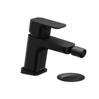 Baterie Ravak 10° Free bidetová, stojánková 145 mm s výpustí, černá, X070155