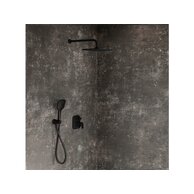 Baterie Ravak 10° Free vanová sprchová podomítková 2-cestná, s tělesem, černá, X070156