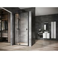 Sprchové dveře Ravak Nexty NDOP2 110 dvoudílné, černá/transparent, 03OD0300Z1