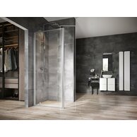 Pevná stěna Ravak Nexty NPSS 100, satin/transparent, 90OA0U00Z1