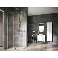 Sprchový kout Ravak Nexty NSKK3 90x90 třídílný čtvrtkruhový, lesk/transparent, 3O677C00Z1