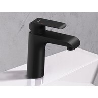 Baterie Ravak Flat umyvadlová, stojánková 151 mm, bez výpusti, černá, X070173