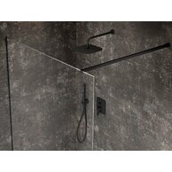 Baterie Ravak Flat vanová sprchová podomítková 2-cestná, bez tělesa, černá, X070179